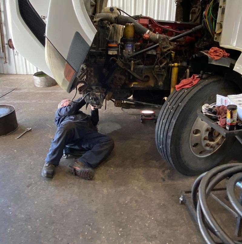 Technician working